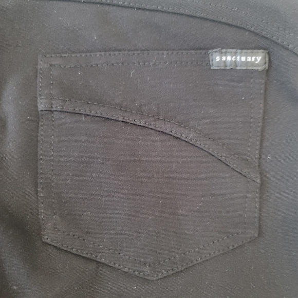 SANCTUARY Pull On Ponte Knit Slim Stretch Jegging Pants Women's Size M Black - Picture 5 of 16